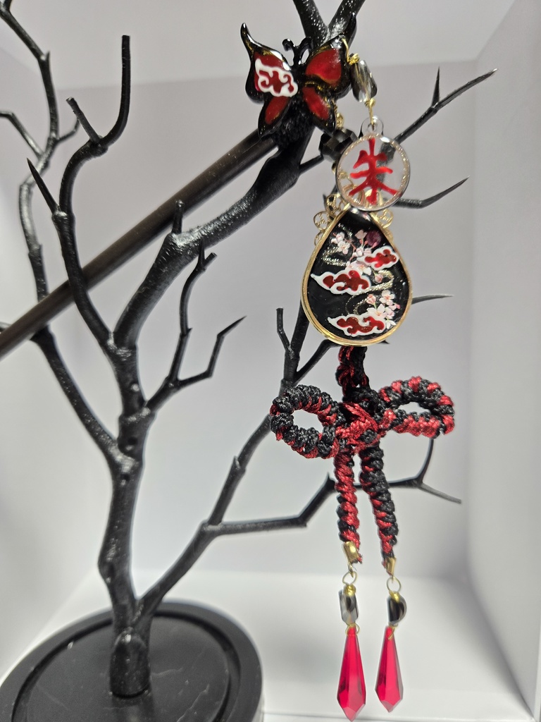 NARUTO暁うちはイタチかんざし(ハンドメイド)