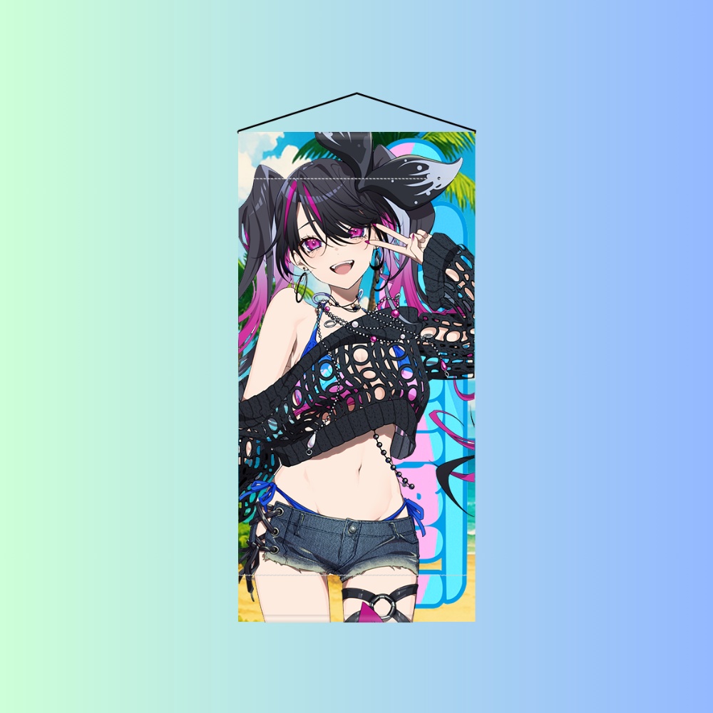 【音零くじら】オリジナルミニタペストリー
