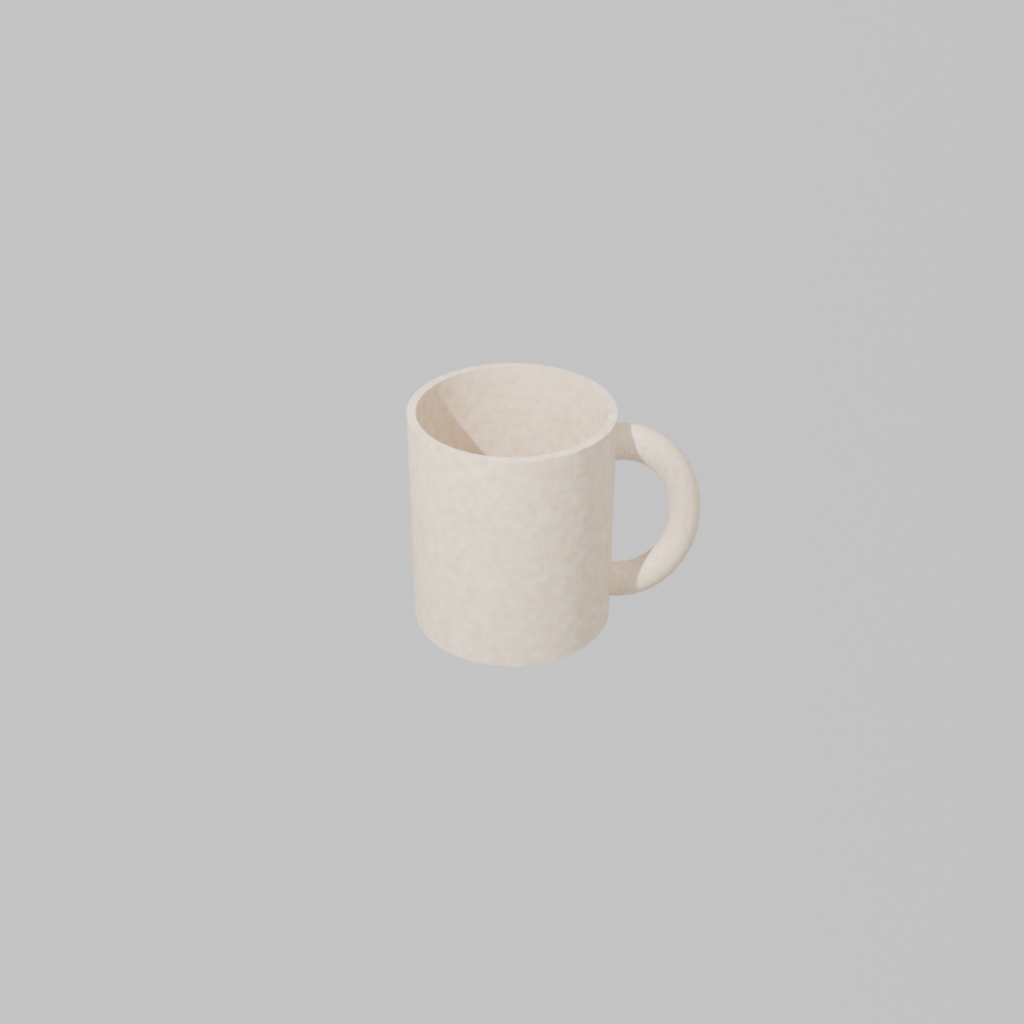 ナチュラルウッド マグカップ|Wooden Mug - 3D Model