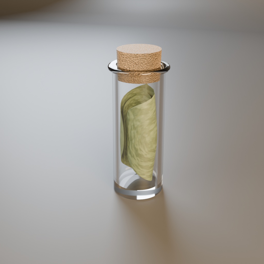 瓶詰薬草セット(乾燥ハーブ3種)|中世ファンタジー素材