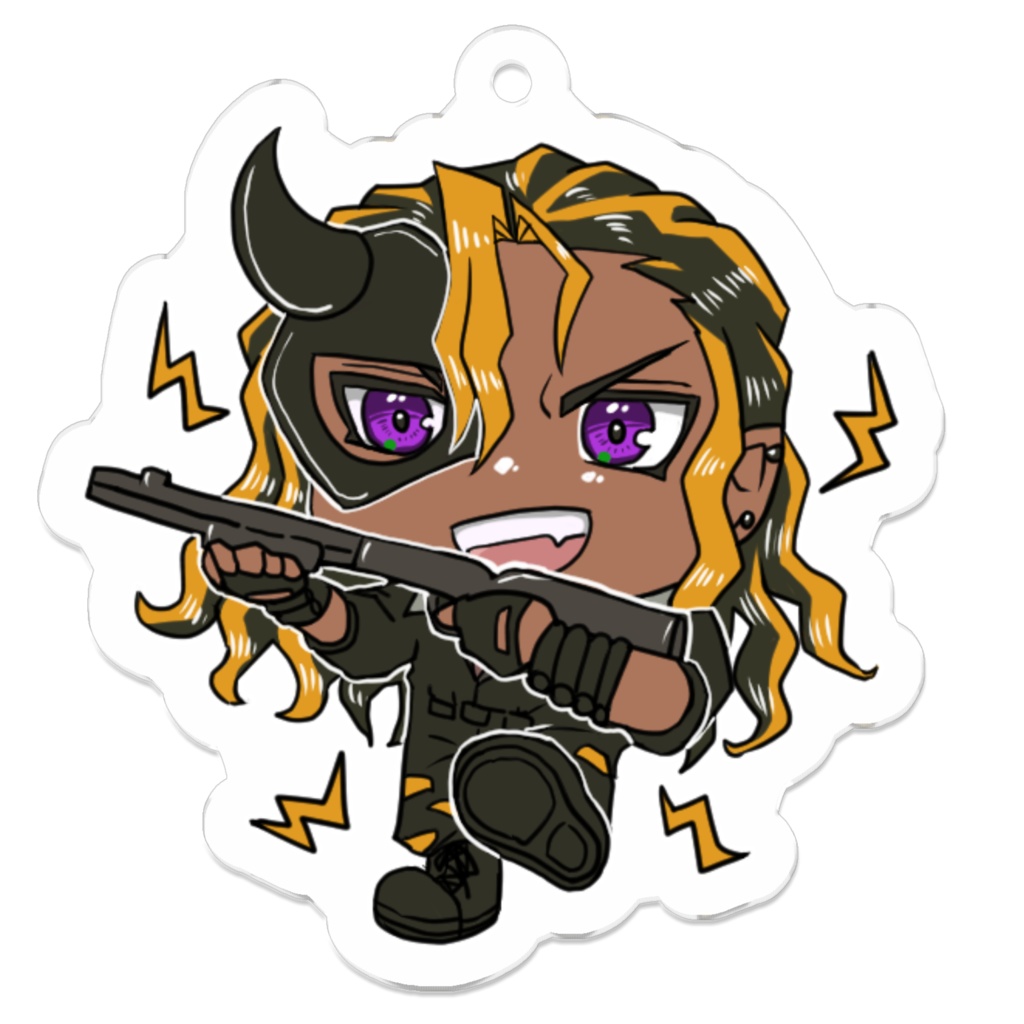 艮紫音アクキー