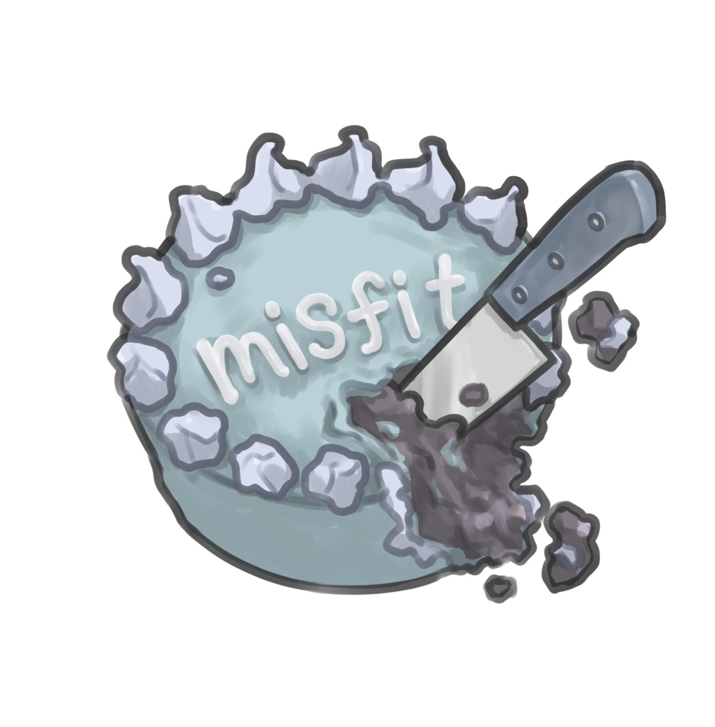 ステッカーシート(comfy food sticker sheet)