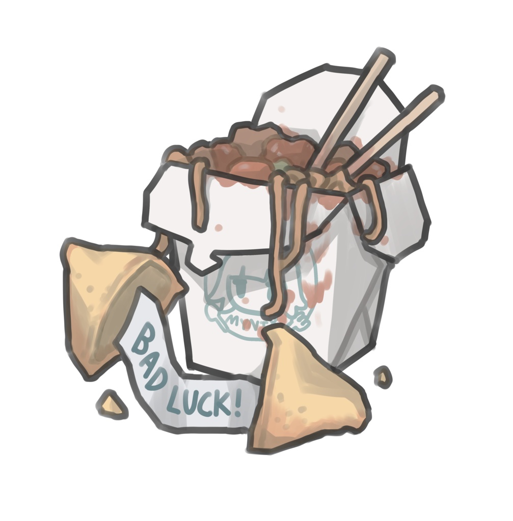 ステッカーシート(comfy food sticker sheet)