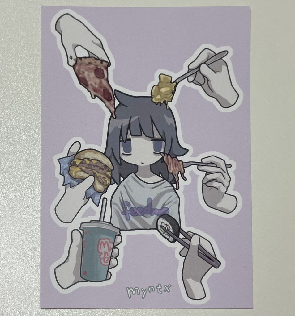 Yummy postcard set (purchase benefits included) :ポストカード2枚セット 購入特典付き