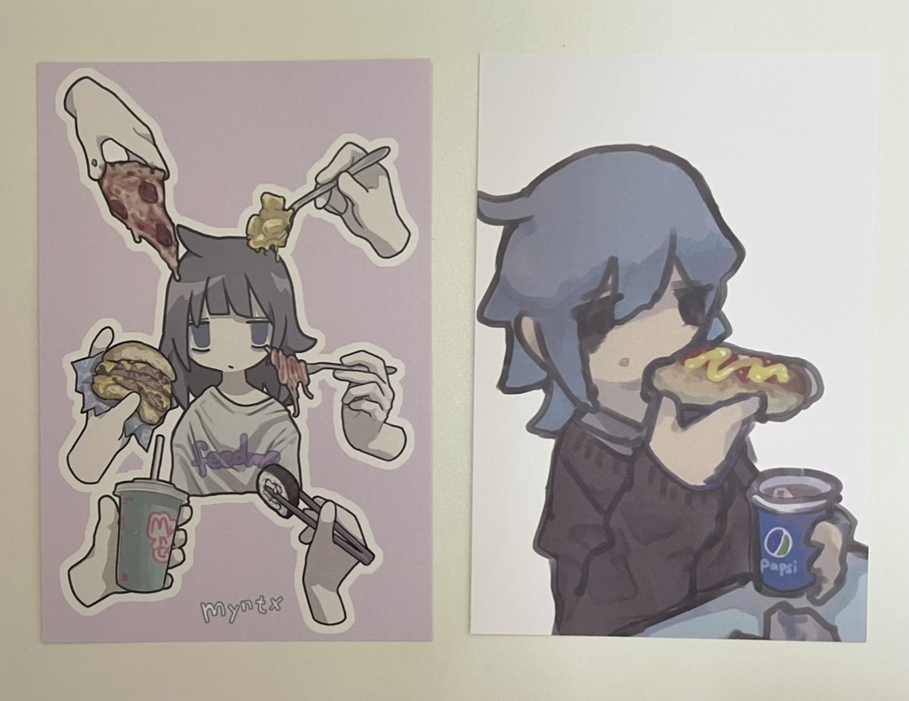 Yummy postcard set (purchase benefits included) :ポストカード2枚セット 購入特典付き