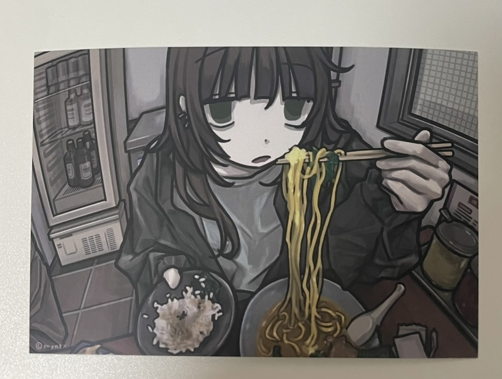 ポストカード【ラーメン】(postcard: ramen noodle🍜)