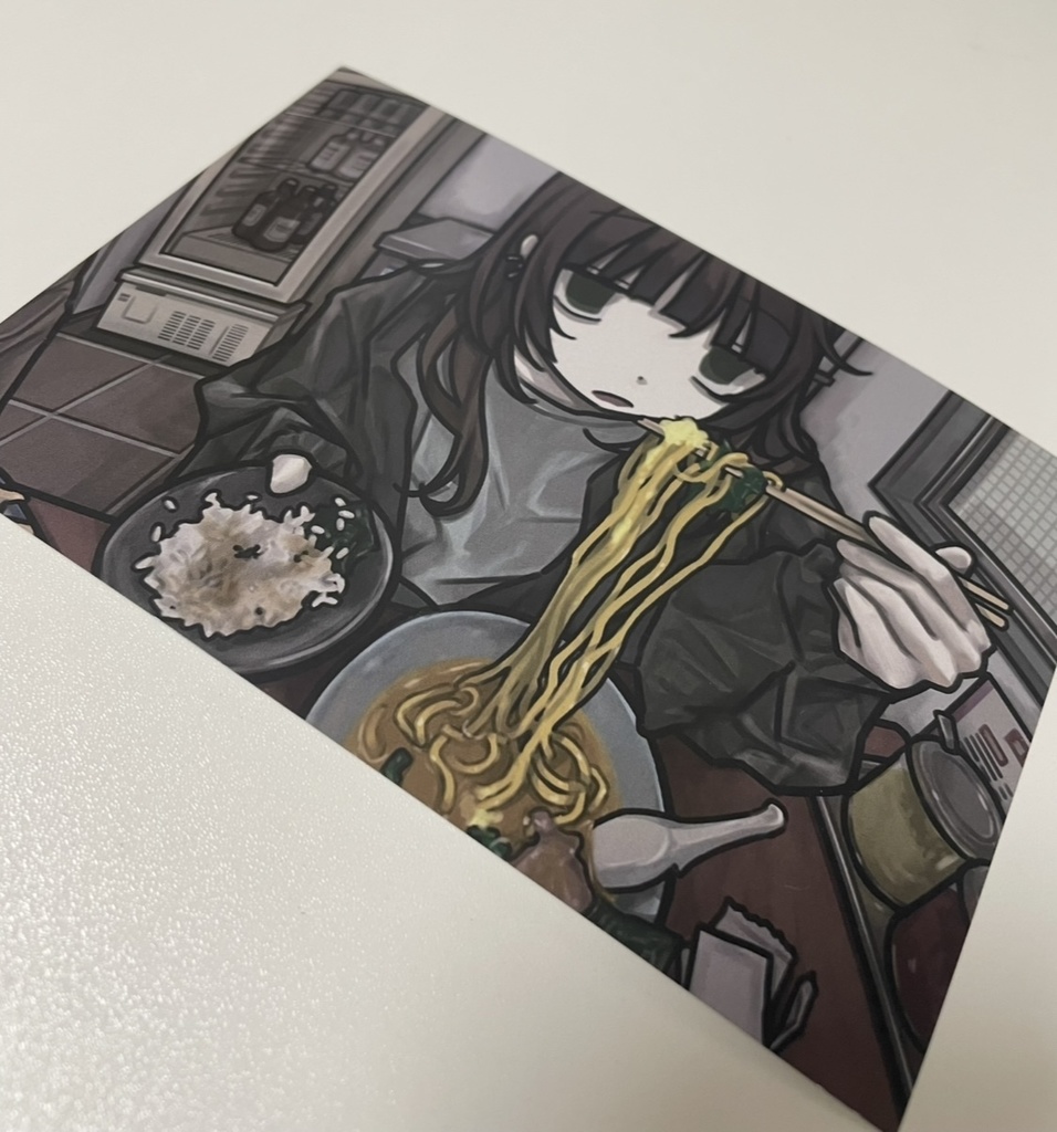 ポストカード【ラーメン】(postcard: ramen noodle🍜)