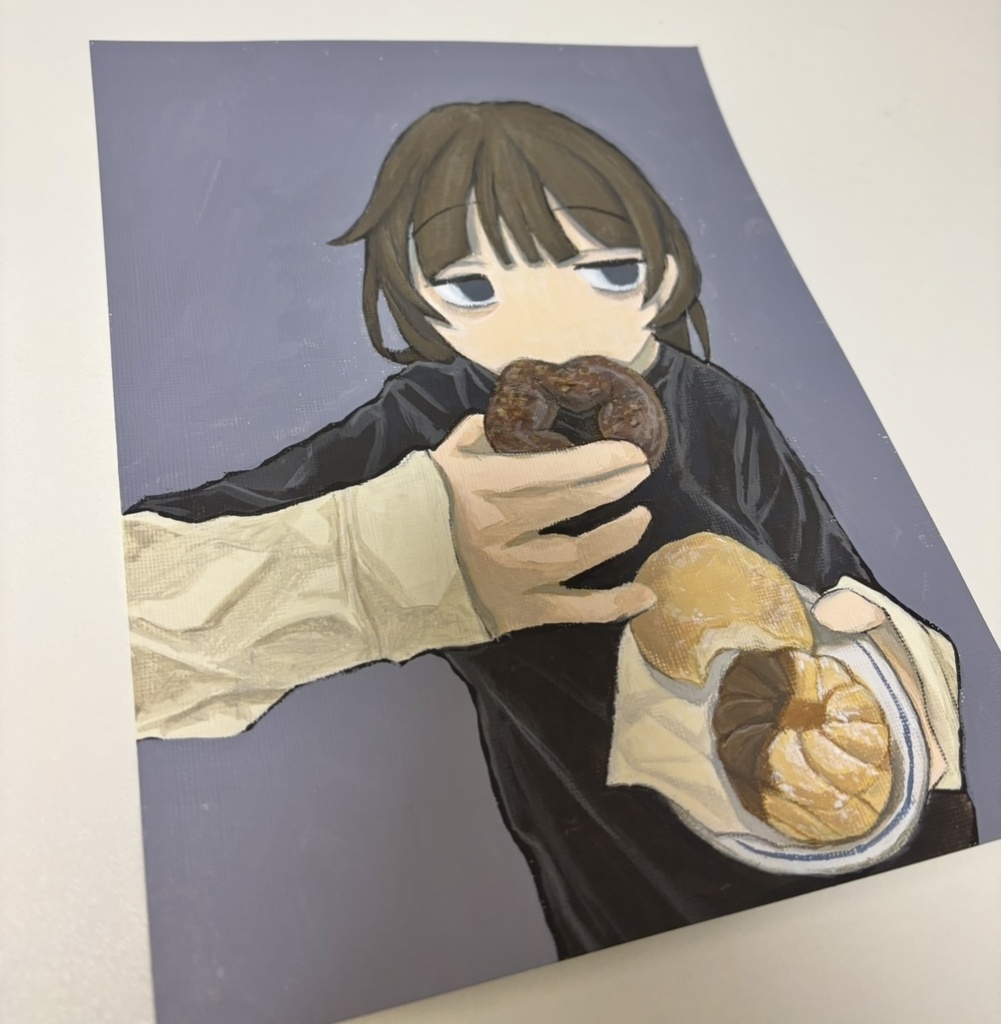 アクリル原画 Original Acrylic Painting "Doughnuts"