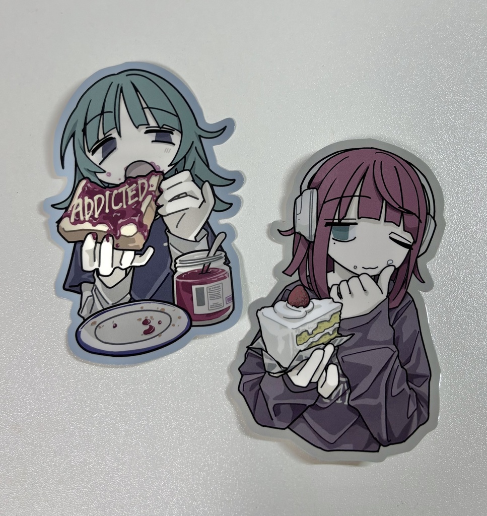 【4月上旬再販予定(Restock in early April)】新作ステッカー2種セット(New Sticker Set)