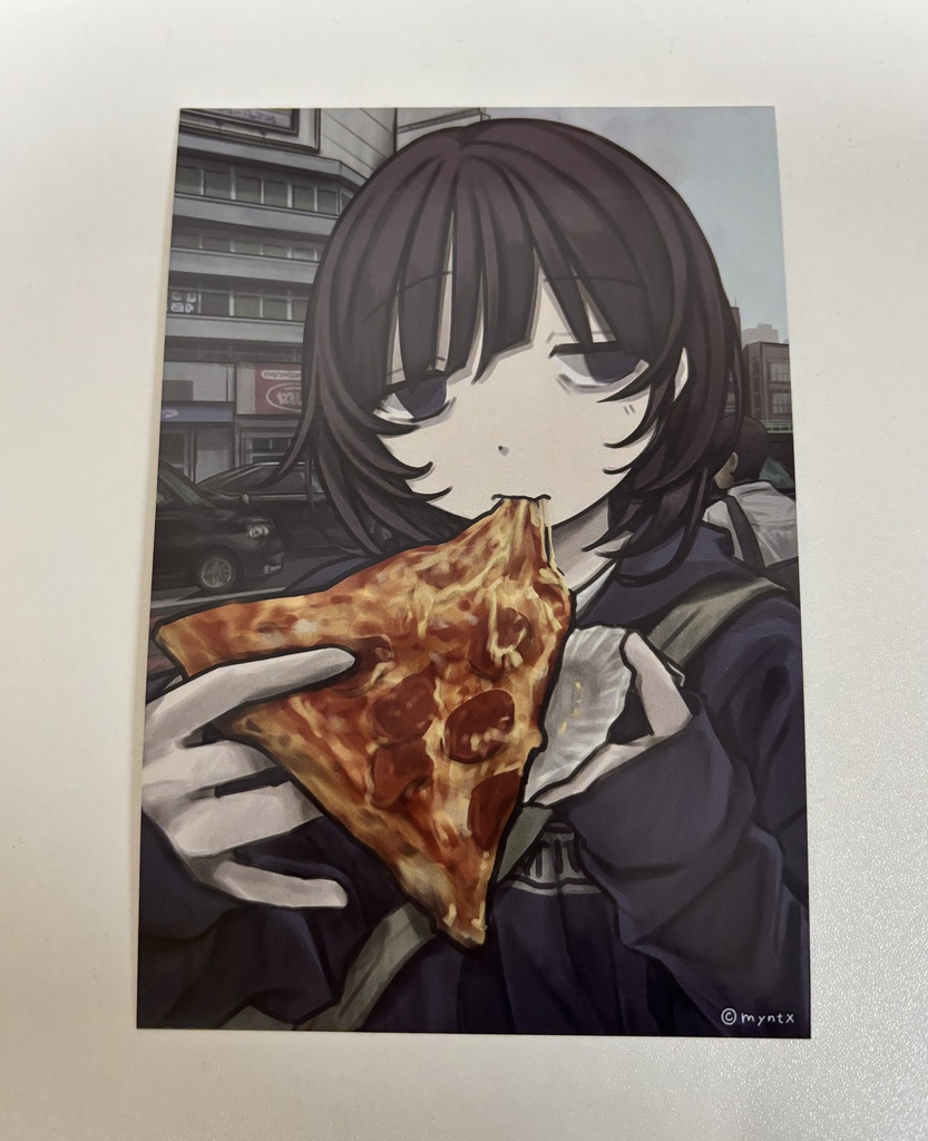 ポストカード【ピザ】(postcard: pizza)