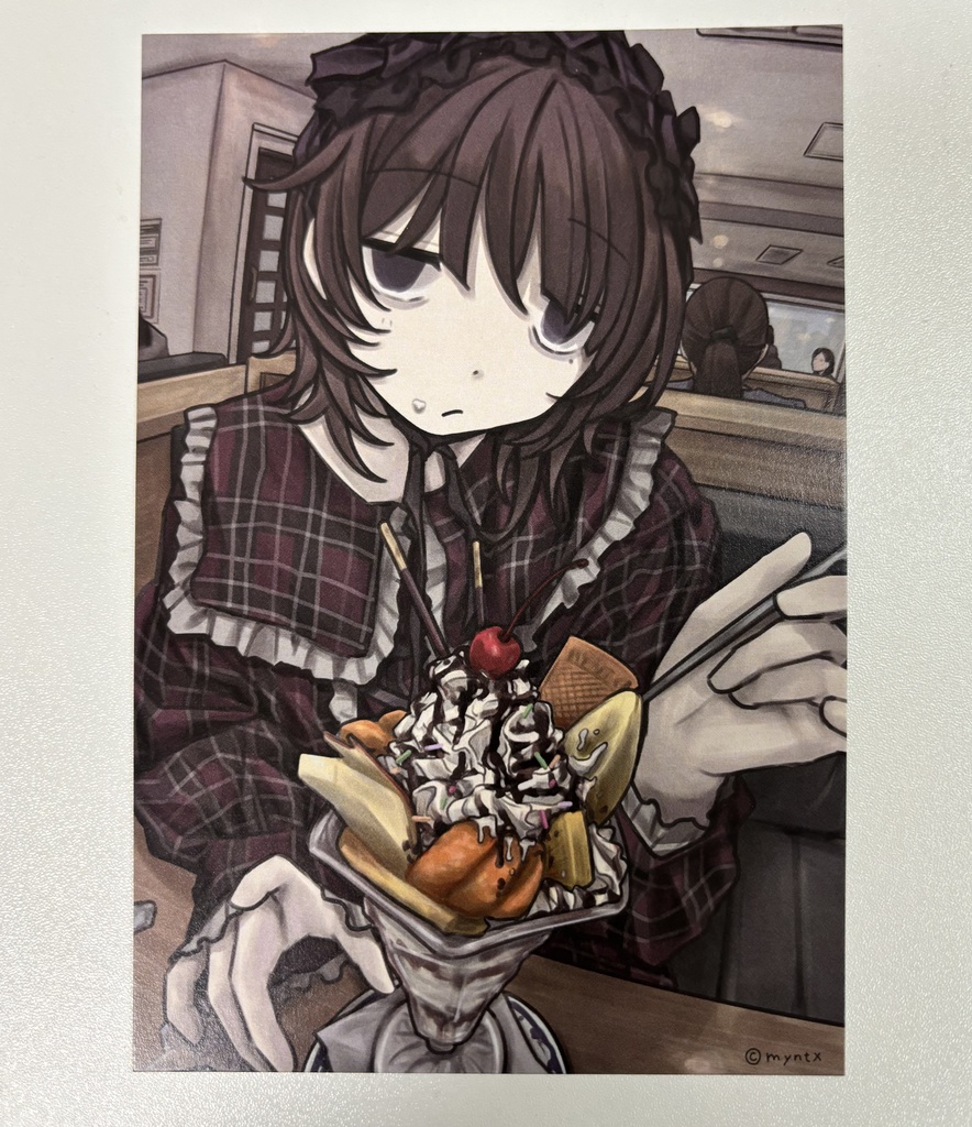 ポストカード【パフェ】(postcard: sundae)