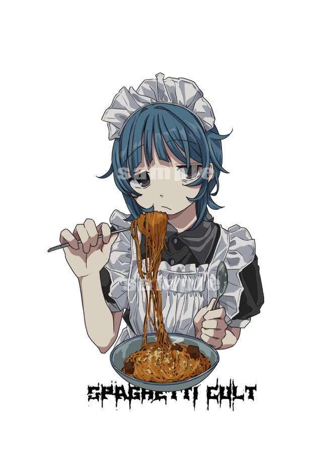 spaghetti cultメイドステッカー(spaghetti cult maid sticker)