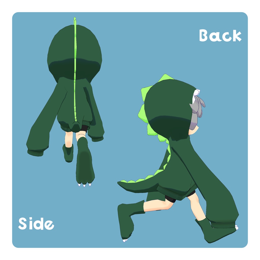 オリジナル3Dモデル てぃーれっくすさん