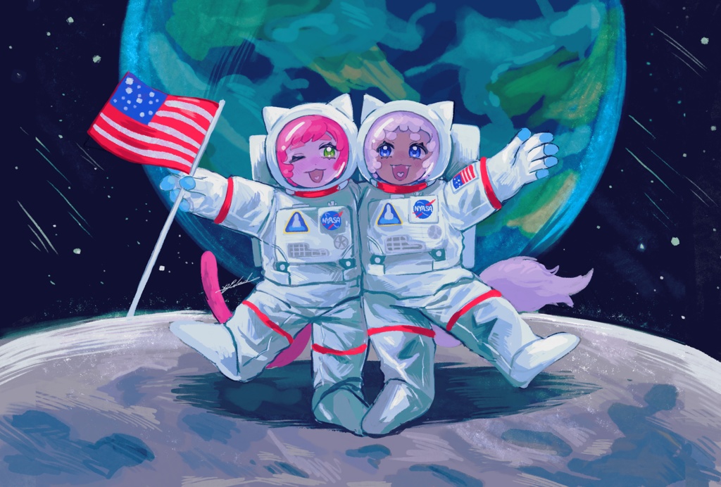 【ポストカード】月にとうちゃく！