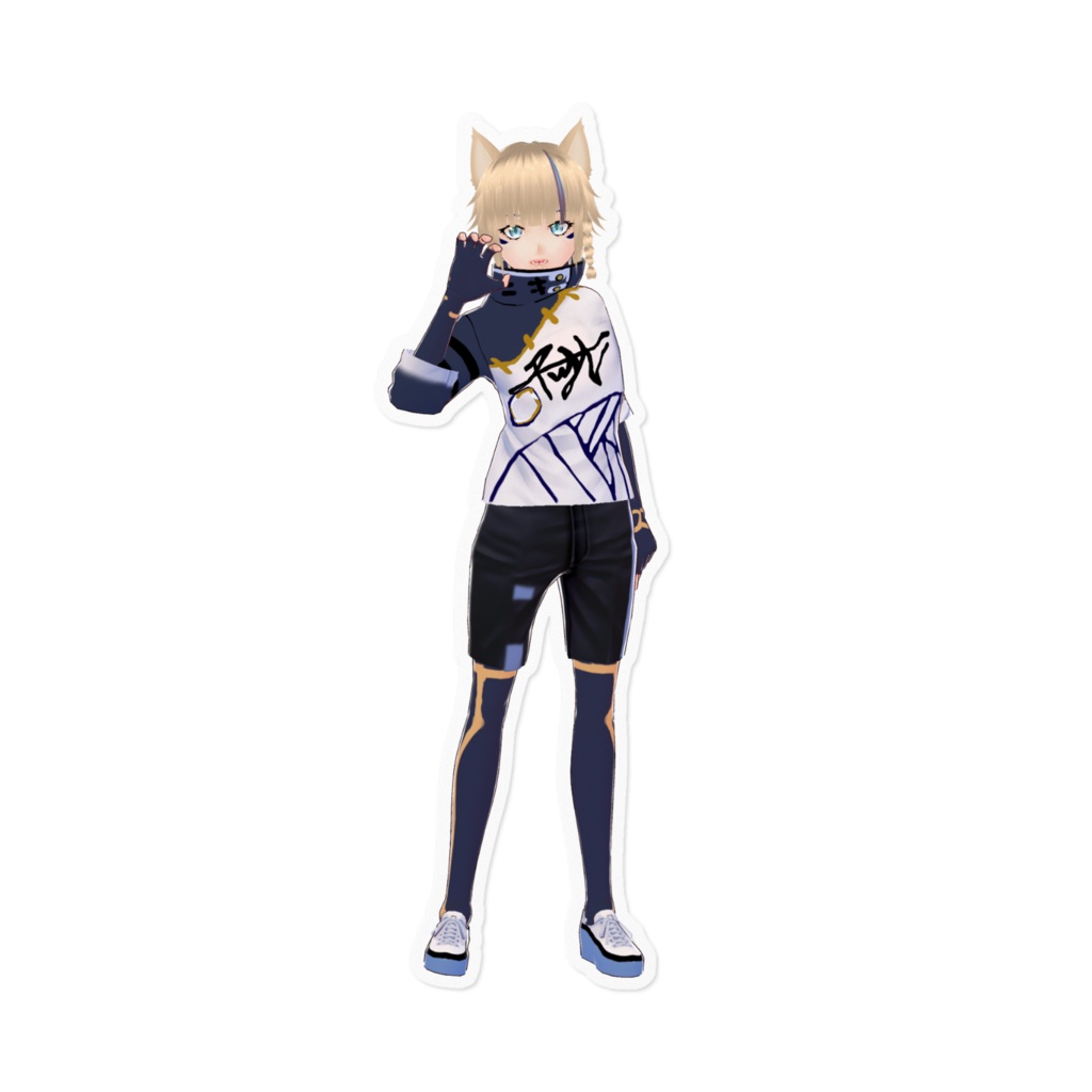 月山チヅル 超カッコいいステッカー