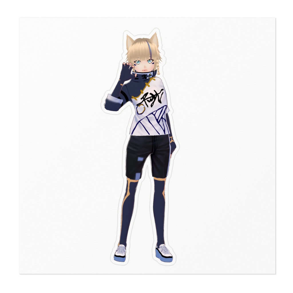 月山チヅル 超カッコいいステッカー