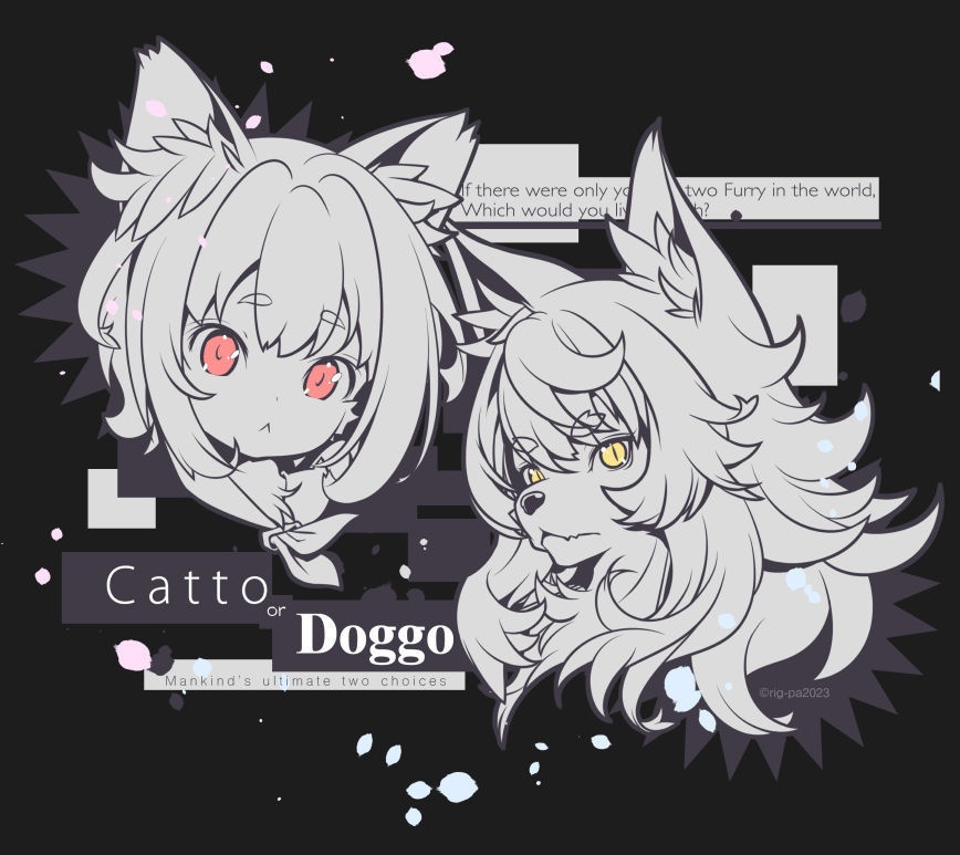 CATTO or DOGGO ブラック