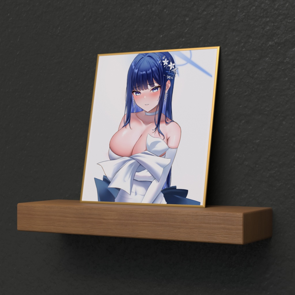 ブルアカ 錠前サオリ ミニ色紙