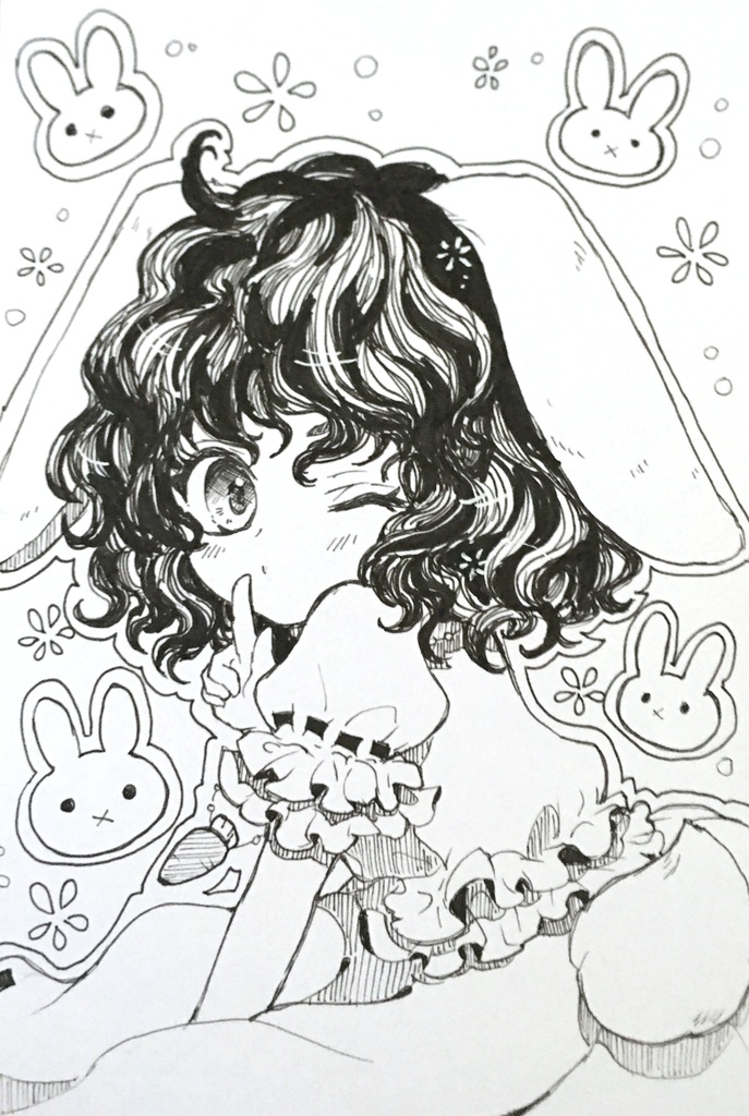 ドローイング原画＊因幡てゐ