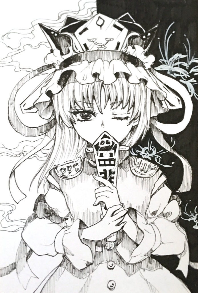 ドローイング原画＊四季映姫・ヤマザナドゥ