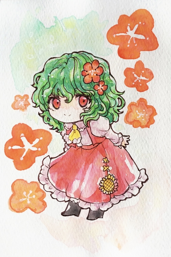 水彩ドローイング原画