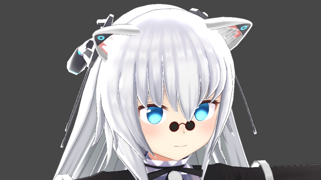 【VRC想定】ミニ丸眼鏡