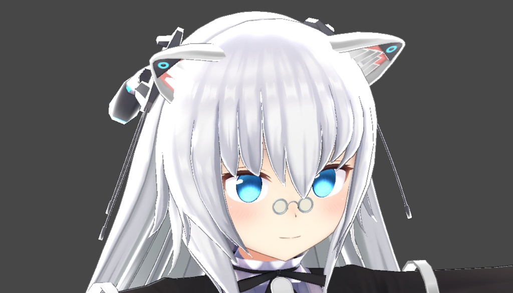 【VRC想定】ミニ丸眼鏡