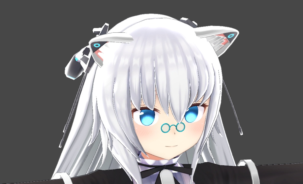 【VRC想定】ミニ丸眼鏡