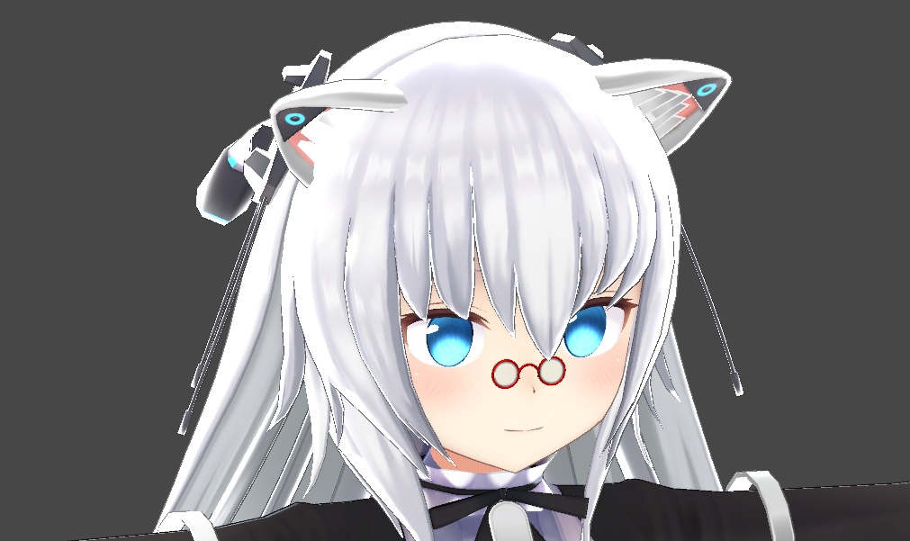 【VRC想定】ミニ丸眼鏡