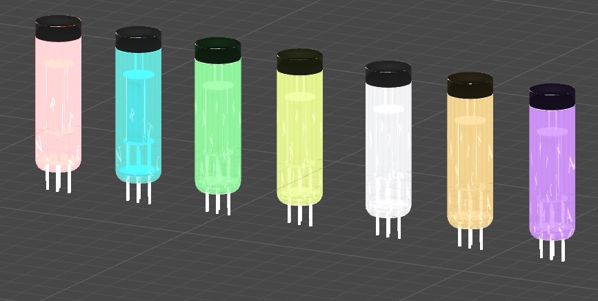 【VRC想定】真空管風アクセサリー