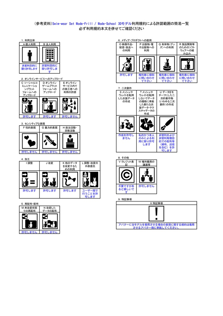 Swim-wear Set Mode-Frill / Mode-School 【YM Body Womens S素体対応】