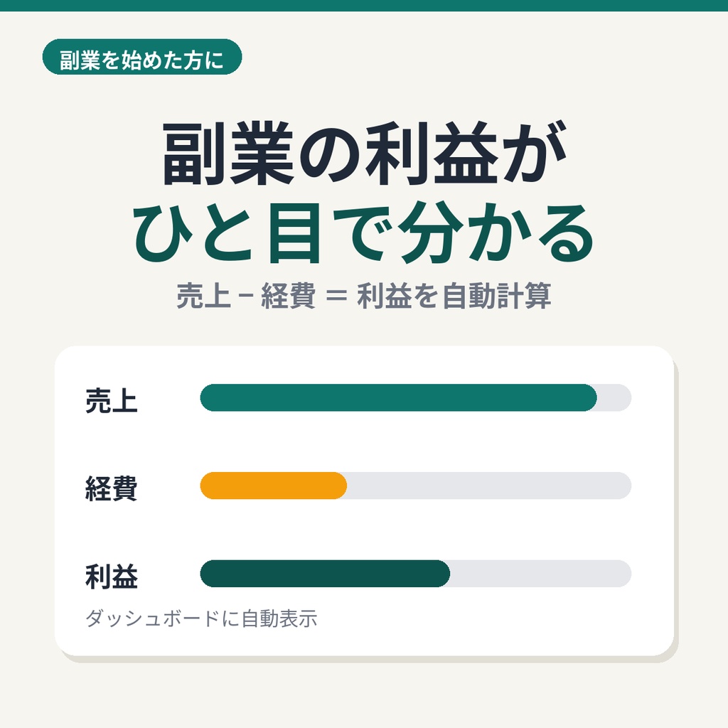 家計も副業もまとめて管理|家計・副業収支シート