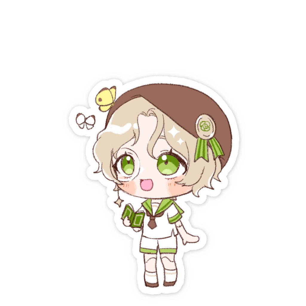 あくたりくセーラー服ver. スマホステッカー