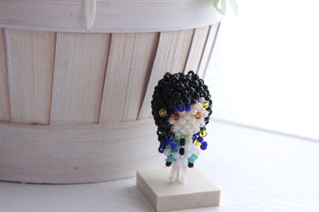 白石杏 ビーズマスコット