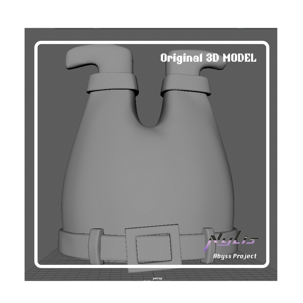 【VRChat想定アクセサリー】クリスマス風 サンタさん帽子(アニメーション付き)