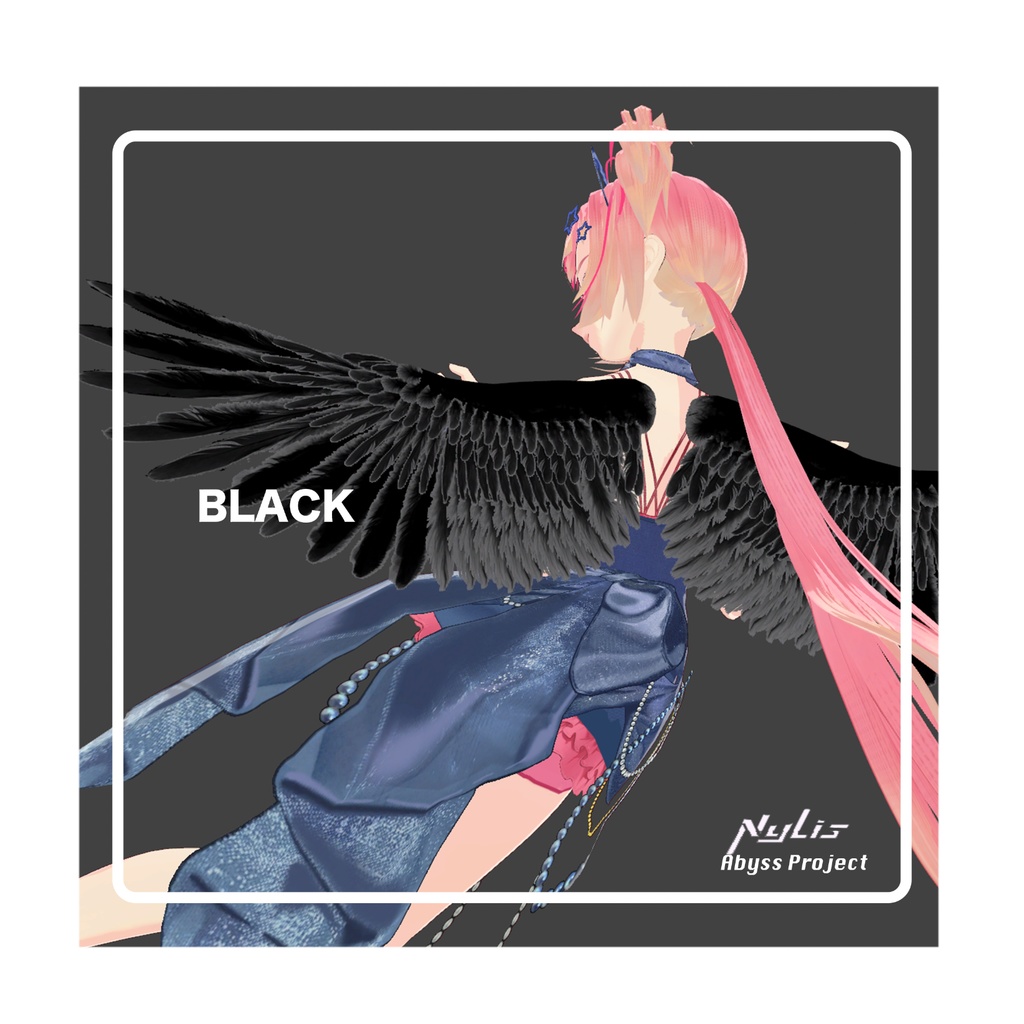 【VRChat想定アクセサリー】【3D通用素材】天使の翼&悪魔の翼(二色展開)