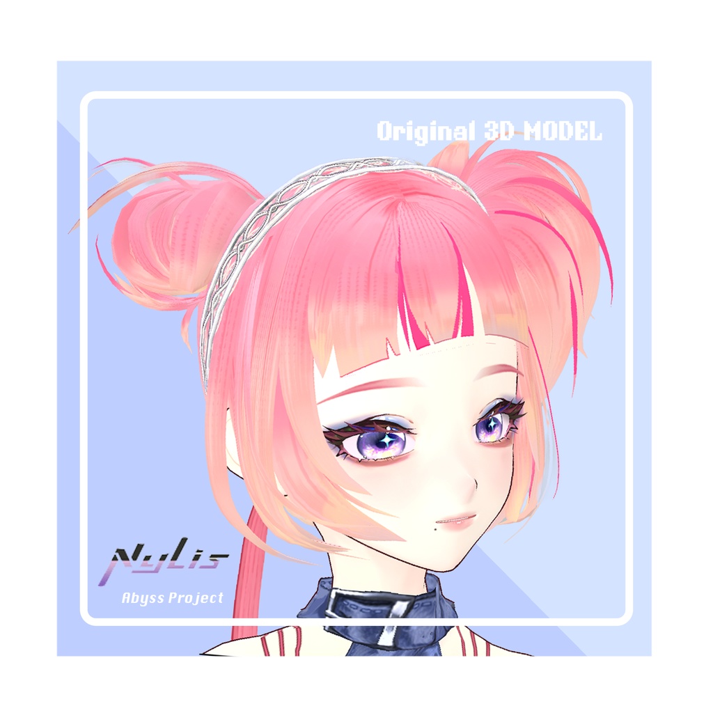 【オリジナル】エレガントレースカチューシャ(3色セット)【高品質3Dモデル】