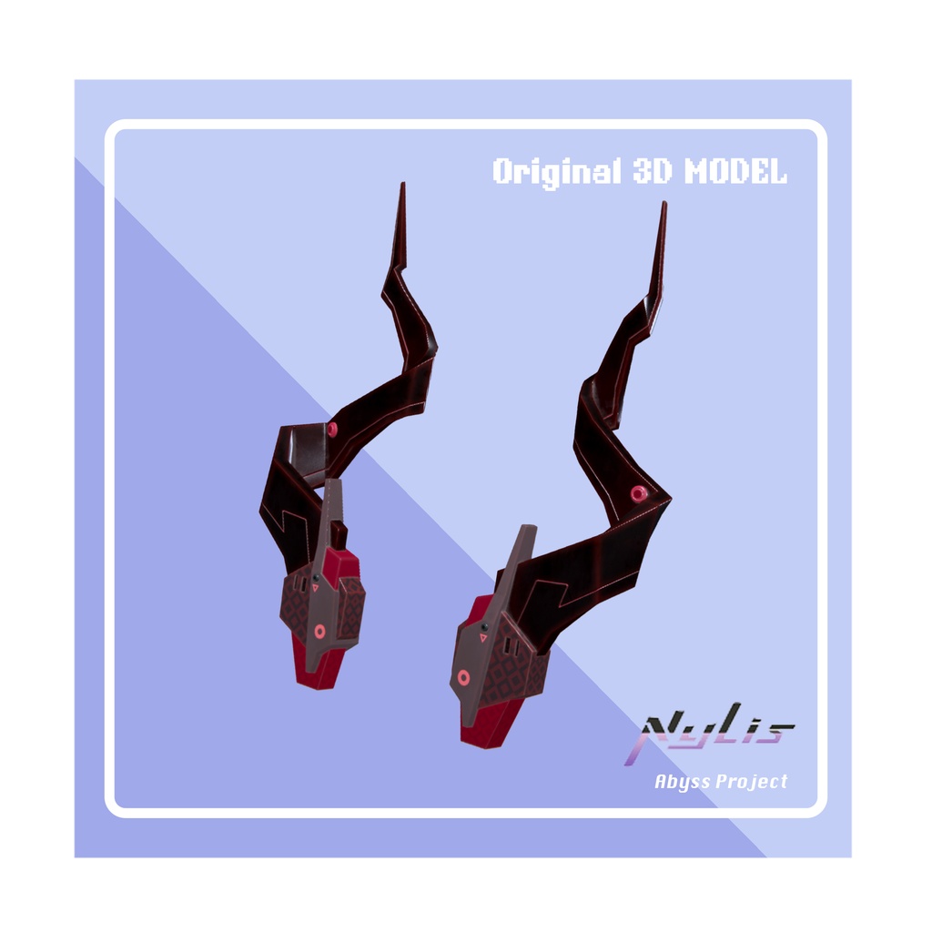 【オリジナル】羚羊角【高品質3Dモデル】