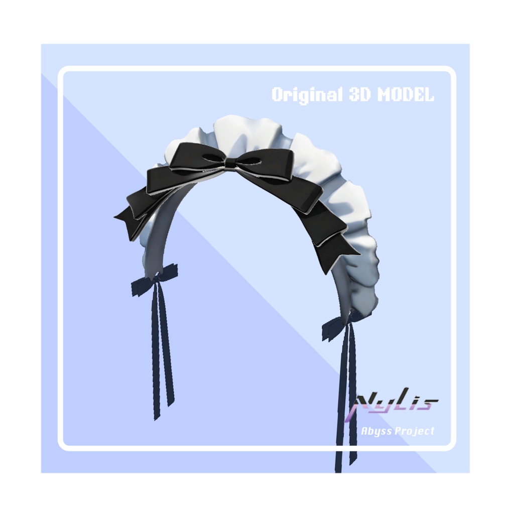 【オリジナル】メイドヘアバンド【高品質3Dモデル】