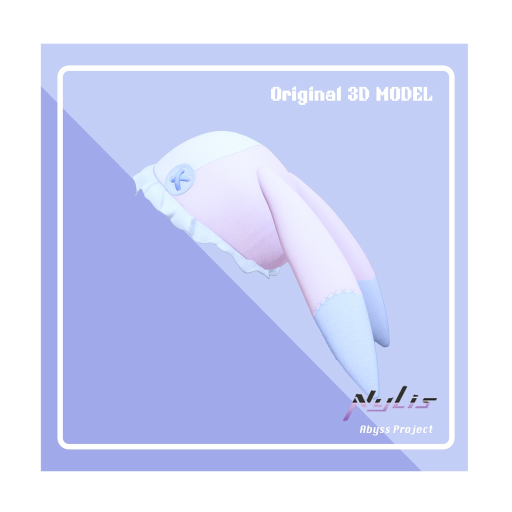 【オリジナル】うさぎ耳帽子【高品質3Dモデル】