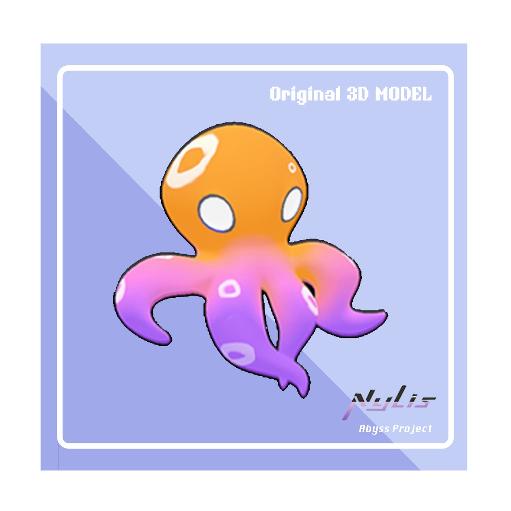 【オリジナル】タコのヘアクリップ- Octopus Hair Clip【高品質3Dモデル】