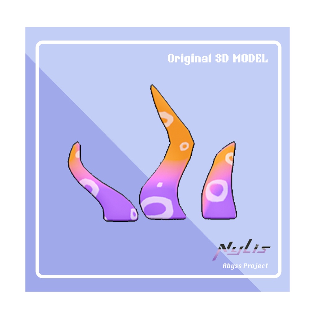 【オリジナル】タコのヘアクリップ- Octopus Hair Clip【高品質3Dモデル】
