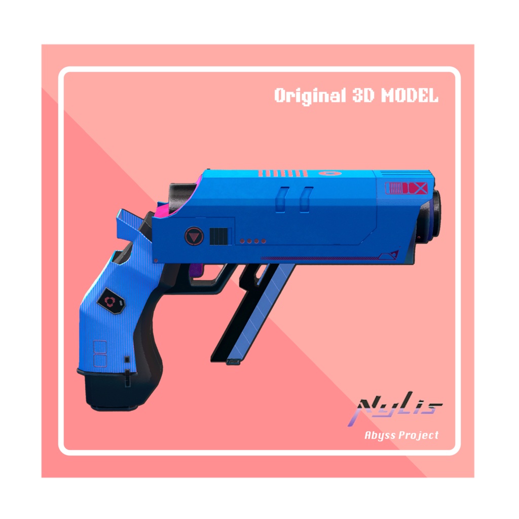【オリジナル】機能風のピストル- Functional Style Pistol【高品質3Dモデル】
