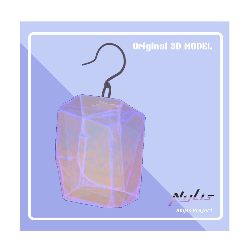 【オリジナル】クリスタルのイヤリング - Crystal Earrings【高品質3Dモデル】