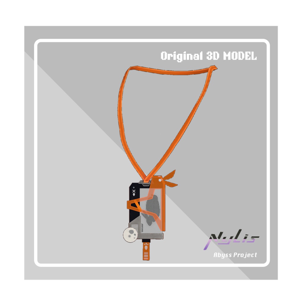 【オリジナル】うさぎの社員証ホルダーセット - Rabbit Work Badge Set【高品質3Dモデル】