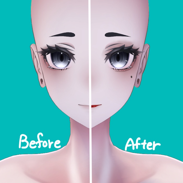 ラシューシャ専用 メイクアップテクスチャ ♦ Lasyusha makeup texture ♦ BlendShape