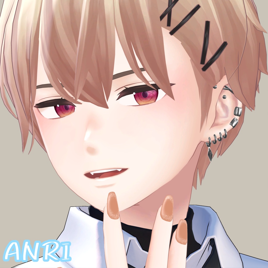 【YMファンメイド】【複数アバター対応】【MA対応】♦ Simple Heavily Earrings ♦ しんぷるばちばちピアス
