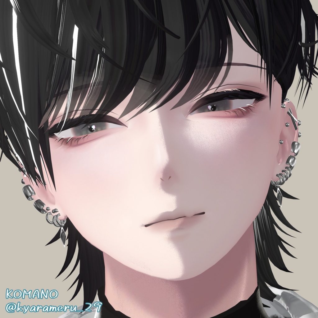 【複数アバター対応】【MA対応】♦ Simple Heavily Earrings ♦ しんぷるばちばちピアス