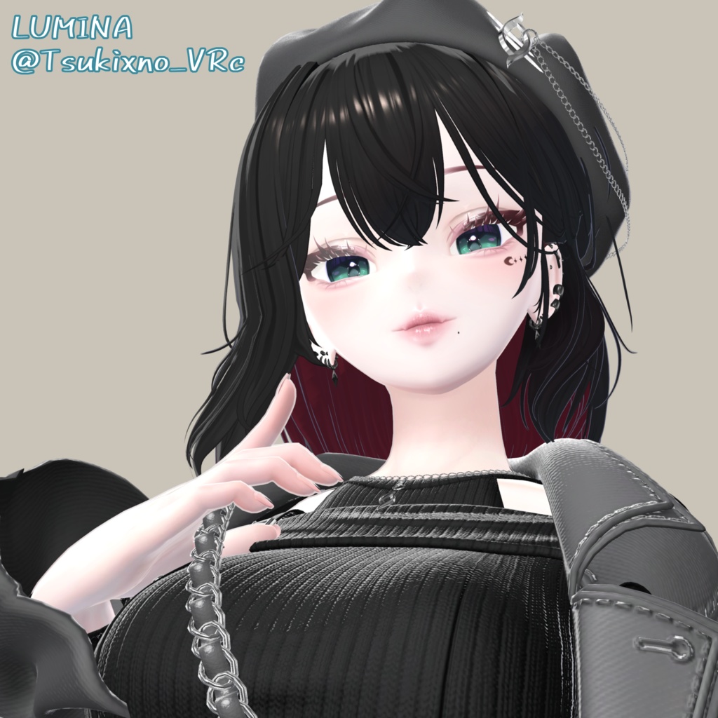 獏・泣夜対応あります🙌【複数アバター対応】【MA対応】♦ Simple Heavily Earrings ♦ しんぷるばちばちピアス