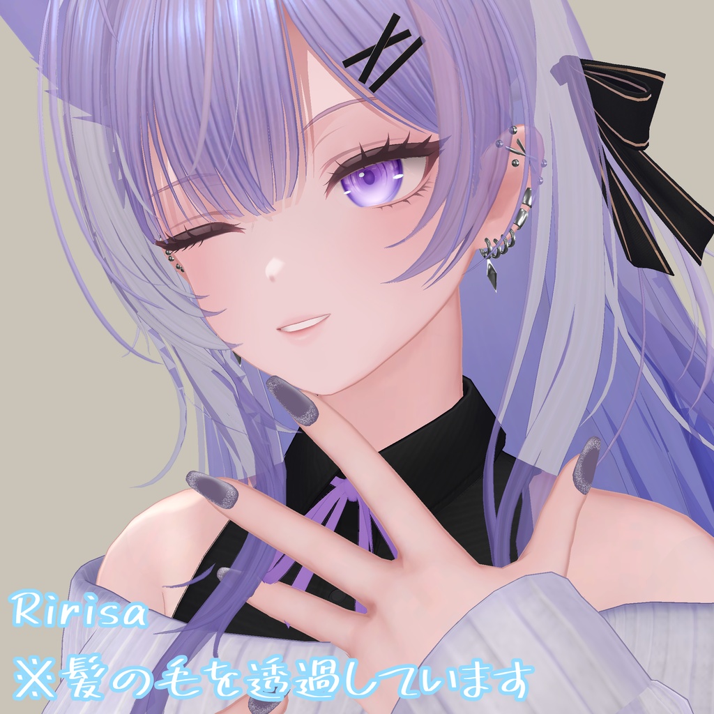 ✨対応アバター追加記念セール中✨【YMファンメイド】【複数アバター対応】【MA対応】♦ Simple Heavily Earrings ♦ しんぷるばちばちピアス